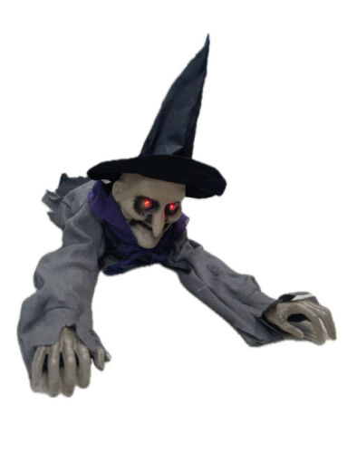 Halloween Korkuluk Sürünen Hareketli Cadı 90 cm - 