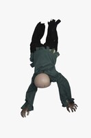 Halloween Korkuluk Sürünen Hareketli Zombi 90 cm - 5