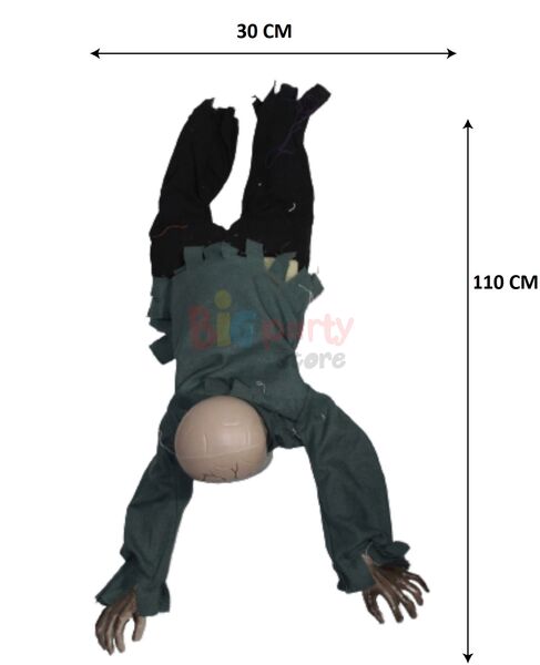 Halloween Korkuluk Sürünen Hareketli Zombi 90 cm - 3