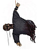 Halloween Korkuluk Zombi Elinden Asılan Hareketli 90 cm Gümüş - 1