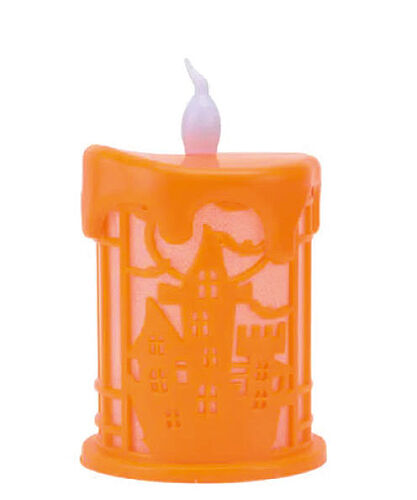 Halloween Led Mum 10 cm Turuncu - 