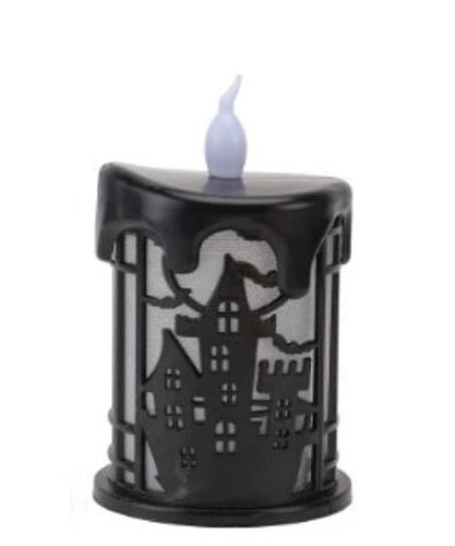 Halloween Led Mum 10 cm Siyah - 