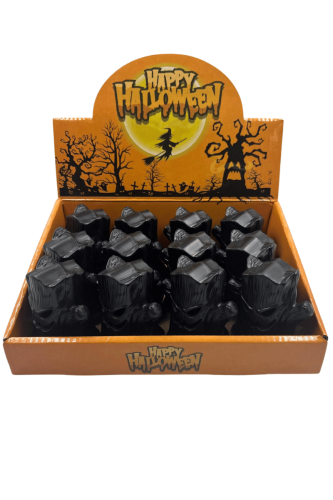 Halloween Ledli Işık Ağaç Model 8 Cm Siyah 12 Parça - 3