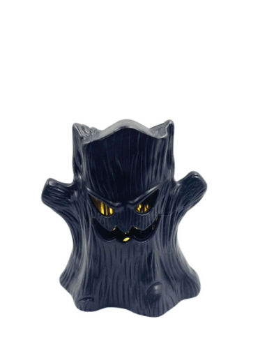 Halloween Ledli Işık Ağaç Model 8 Cm Siyah - 