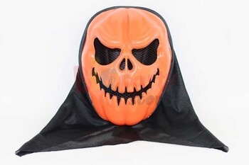 Halloween Maske Bal Kabağı Fileli - 2