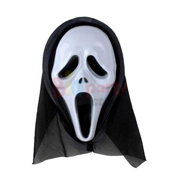 Halloween Maske Çığlık Model Beyaz - 2