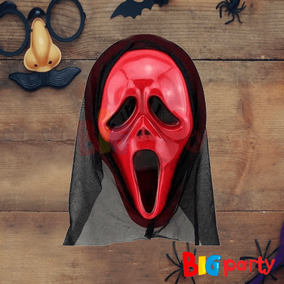 Halloween Maske Çığlık Model Kırmızı - 1