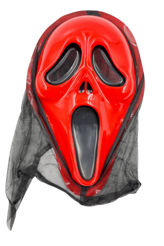 Halloween Maske Çığlık Model Kırmızı - 1