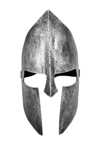 Halloween Maske Gladyatör Eskitme Gümüş - 