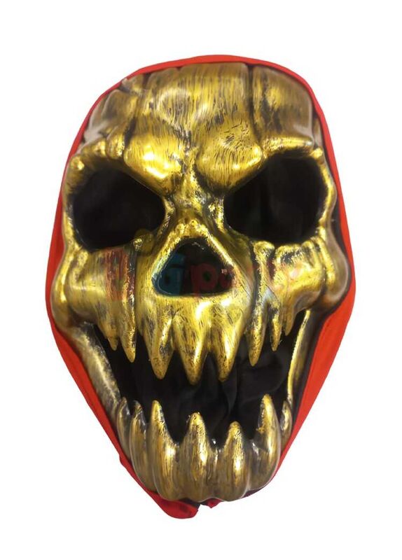 Halloween Maske İskelet Gold - 1