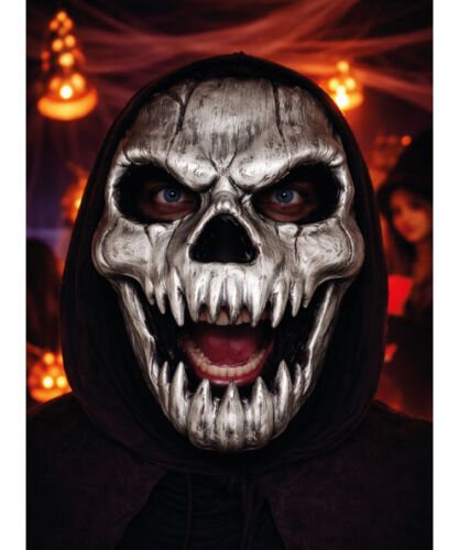 Halloween Maske İskelet Gümüş - 2