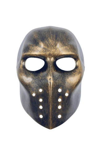 Halloween Maske Jason Eskitme Altın - 1