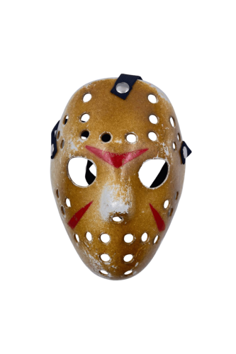 Halloween Maske Jason Eskitme Model Altın - 