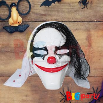 Halloween Maske Joker Saçlı - 1