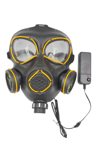 Halloween Maske Neon Gaz Maskesi Sarı - 2