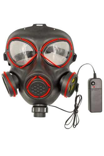 Halloween Maske Neon Gaz Maskesi Turuncu - 2