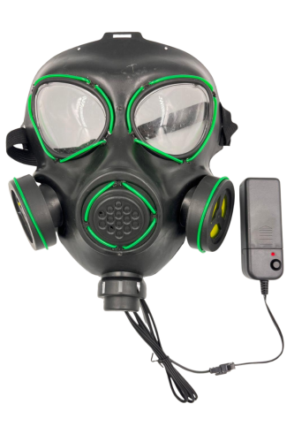 Halloween Maske Neon Gaz Maskesi Yeşil - 2