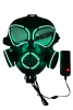 Halloween Maske Neon Gaz Maskesi Yeşil - 1