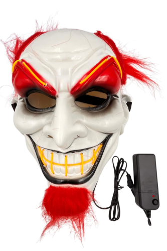 Halloween Maske Neon Joker Saçlı Sarı - 2