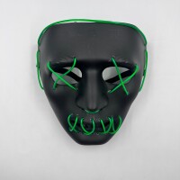 Halloween Maske Neon Yeşil Işıklı - 2