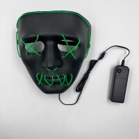 Halloween Maske Neon Yeşil Işıklı - 3