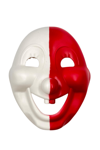 Halloween Maske Palyaço Model Kırmızı Beyaz - 1