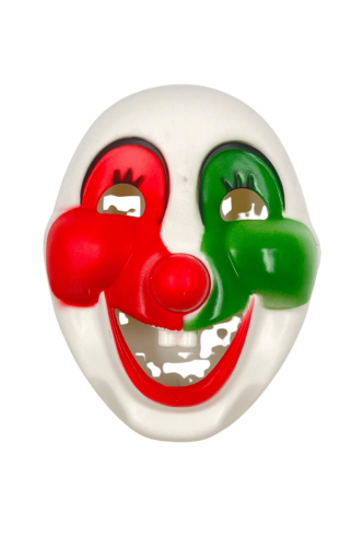 Halloween Maske Palyaço Model Kırmızı Yeşil - 1