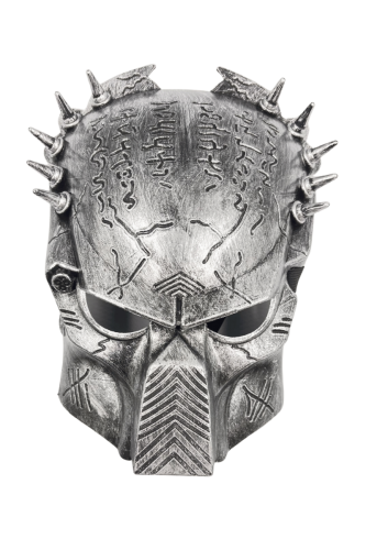 Halloween Maske Predator Gümüş - 1