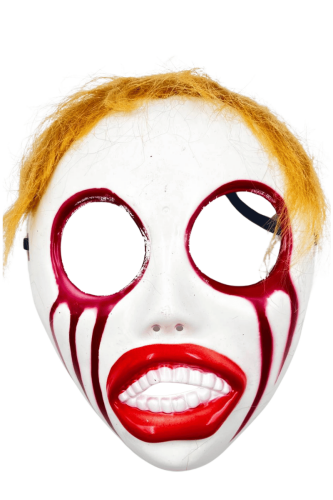 Halloween Maske Saçlı Model Büyük Göz - 