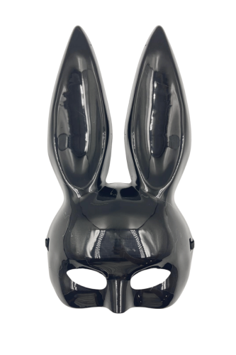Halloween Maske Tavşan Uzun Kulaklı Siyah - 1