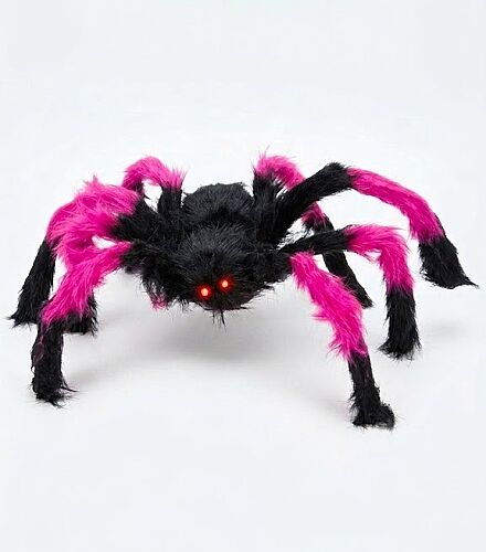  Halloween Örümcek Figür 45 Cm Fuşya - 