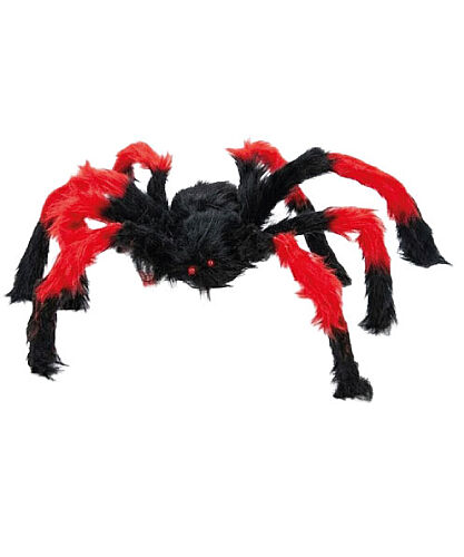  Halloween Örümcek Figür 45 Cm Kırmızı - 