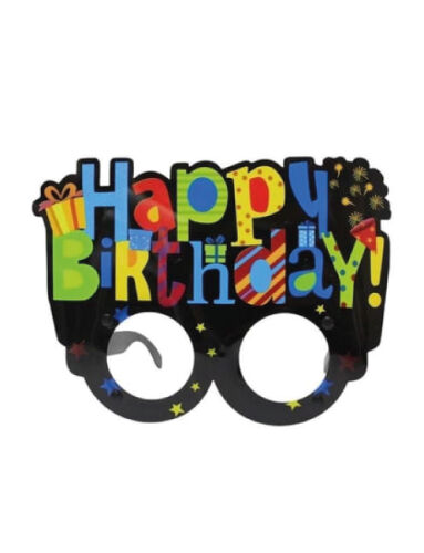 Gözlük PVC Kaplı Happy Birthday Hediye Paketli - 1