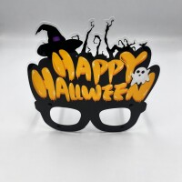 Halloween PVC Kaplı Gözlük Cadı Şapkalı Model - 2