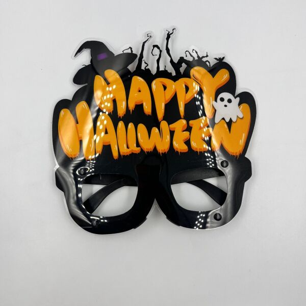 Halloween PVC Kaplı Gözlük Cadı Şapkalı Model - 3