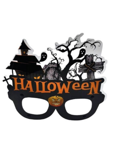 Halloween PVC Kaplı Gözlük Şatolu Model - 