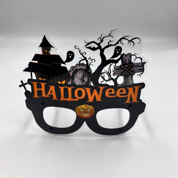 Halloween PVC Kaplı Gözlük Şatolu Model - 3