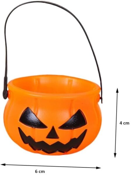 Halloween Şeker Kovası Kulplu 4x6 - 3