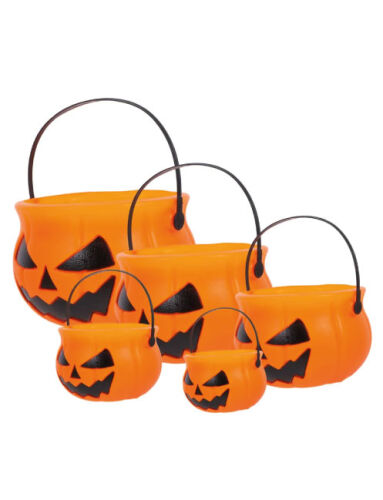 Halloween Şeker Kovası Kulplu 5 Parça - 