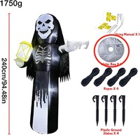 Halloween Şişme İskelet 240 cm - 2