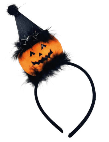 Halloween Taç Bal Kabağı Ponponlu Şapkalı - 