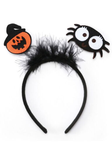 Halloween Taç Bal Kabağı ve Örümcekli - 