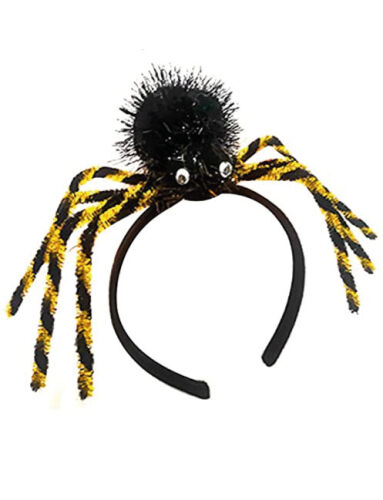 Halloween Taç Örümcek Ayaklı Model Çizgili Altın - 