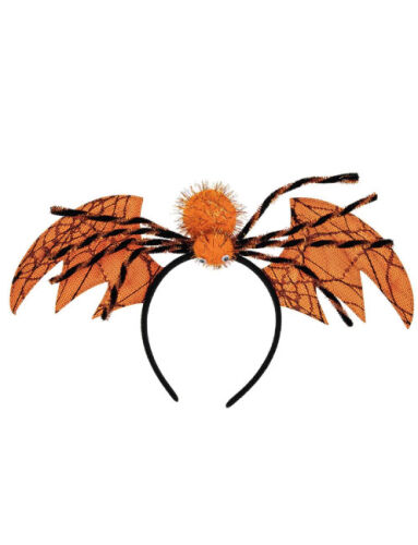 Halloween Taç Yarasa Kanatlı Örümcek Model Turuncu - 1