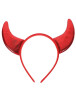 Halloween Taç Şeytan Saten Boynuz - 1