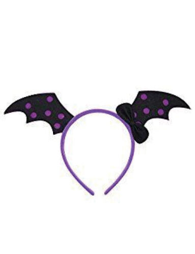 Halloween Taç Yarasa Mor Puantiyeli - 