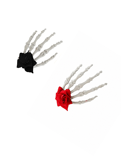 Halloween Toka İskelet Çiçekli - 