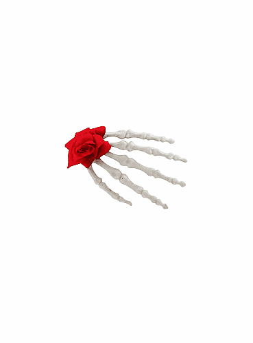 Halloween Toka İskelet Çiçekli - 