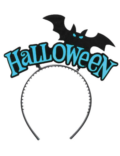 Halloween Taç Yarasa Model Mavi - 