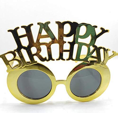 Gözlük Happy Birthday Gold - 2